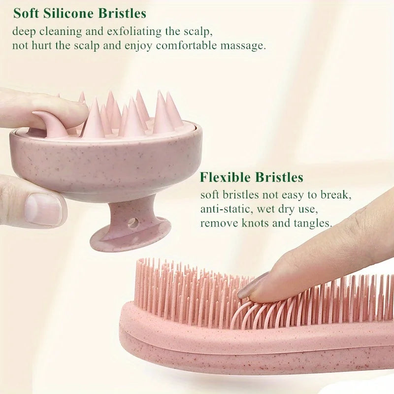 Eco-Friendly Hair Brush Set